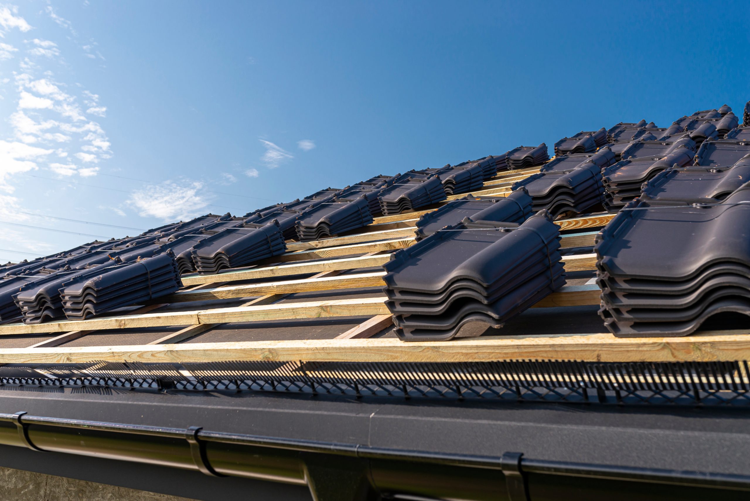 roof with materials