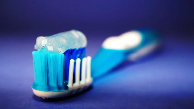 a close-up of a toothbrush
