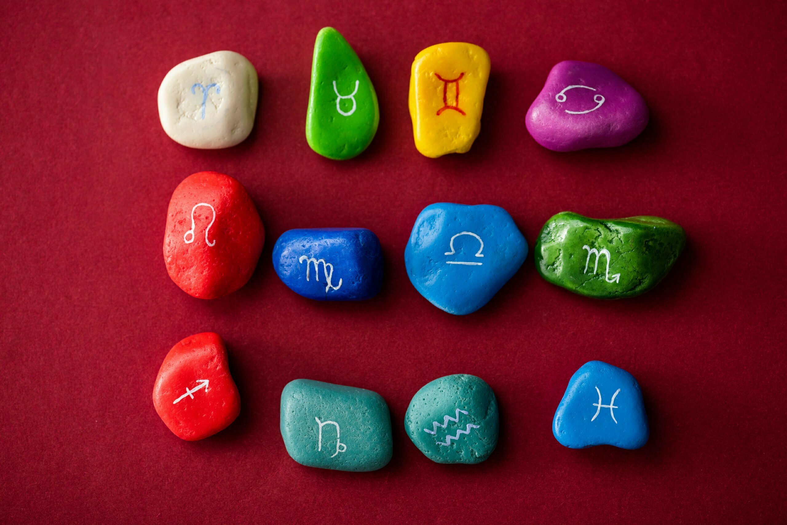 a group of colorful dice